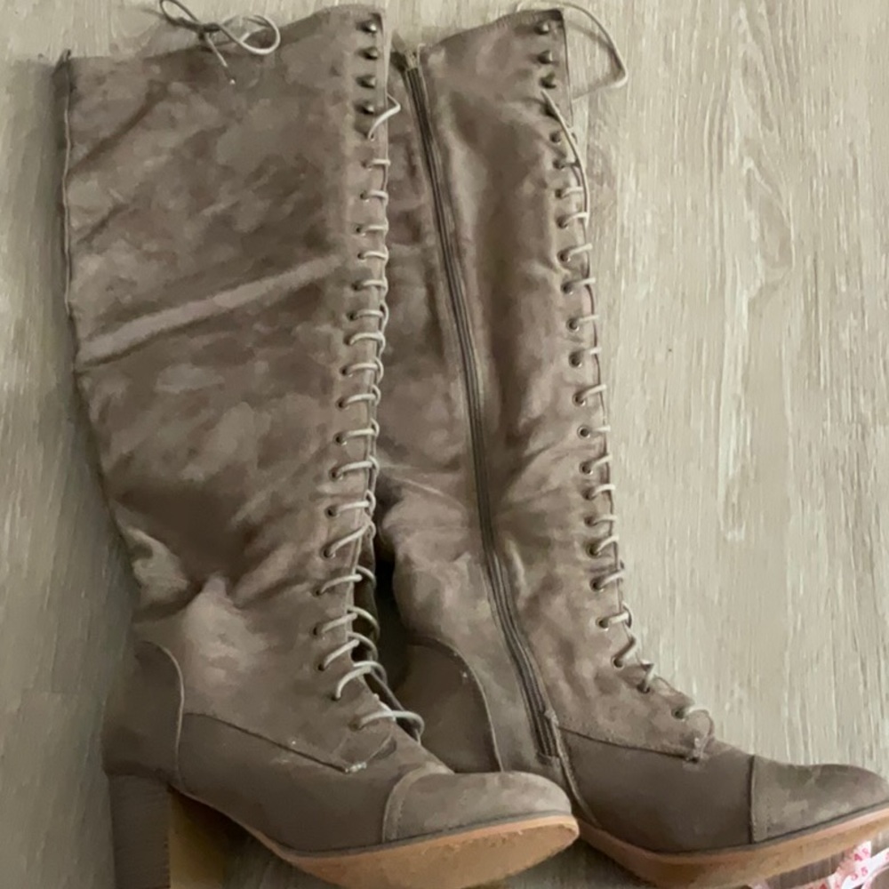 Sexy lace up boots